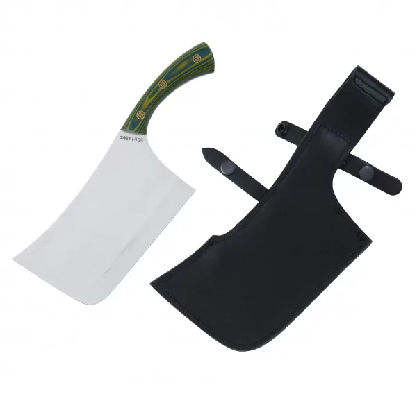 Топор ПЕРУН (50Х14МФ  зеленая микарта) 0З-00005590 (3)